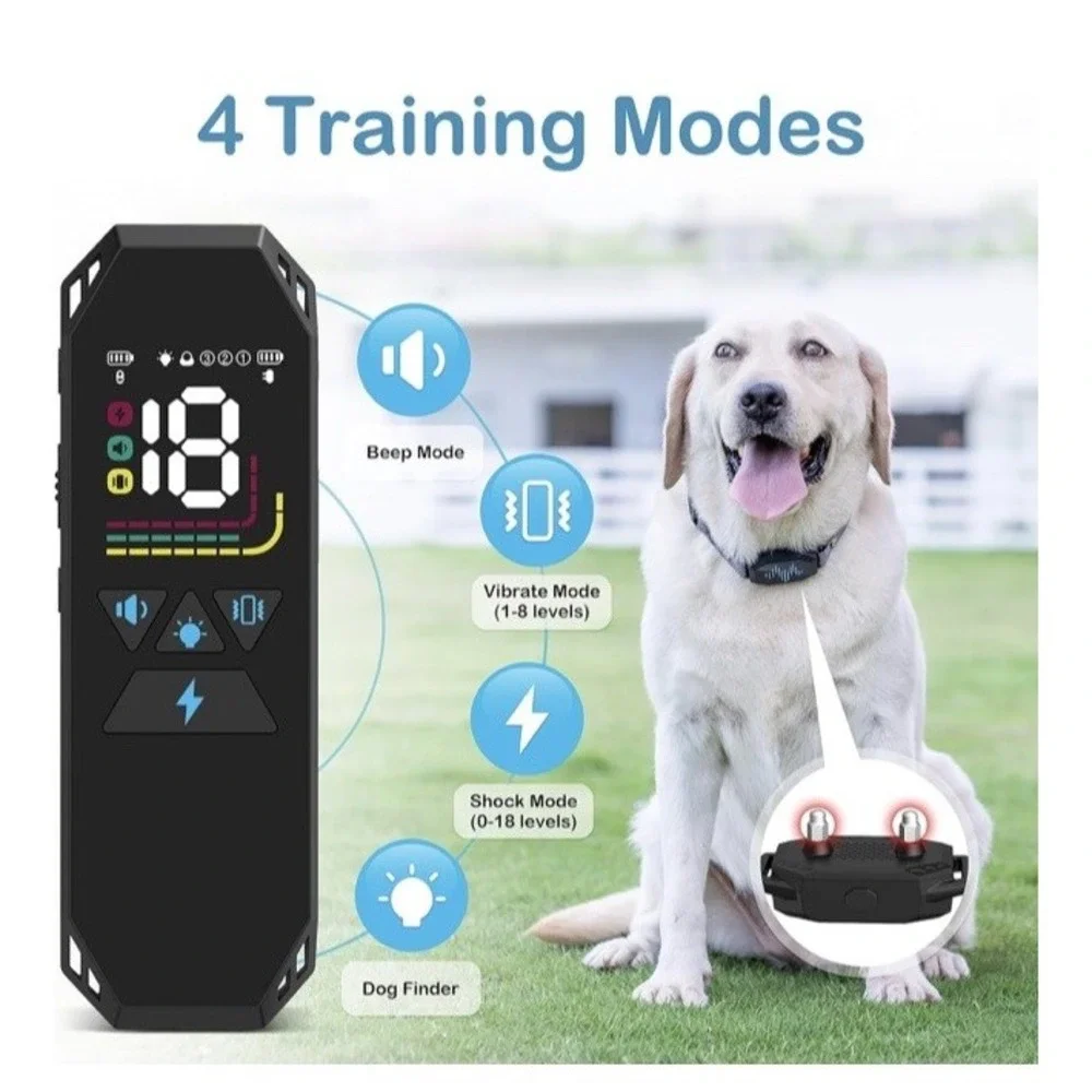 MEGWR Dog Training Collar With Remote, Model TF-XI, 2500ft, 4 Modes ~ NEW SEALED